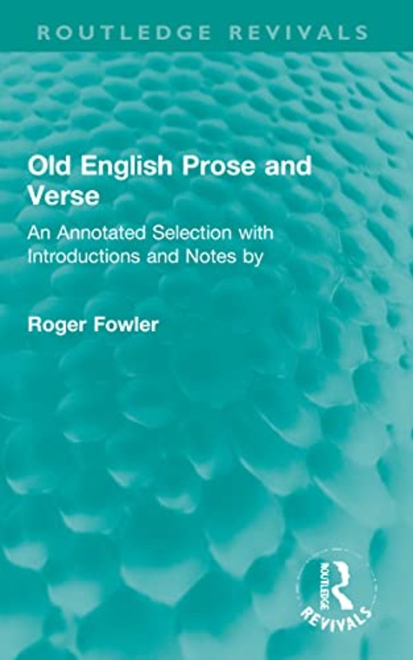 Old English Prose and Verse