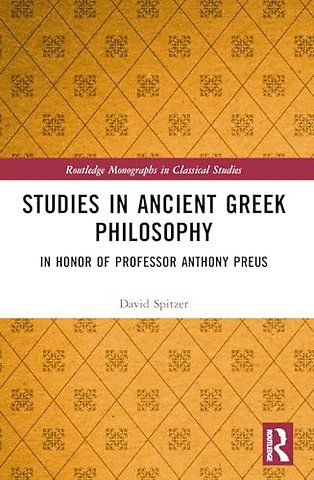 Studies in Ancient Greek Philosophy