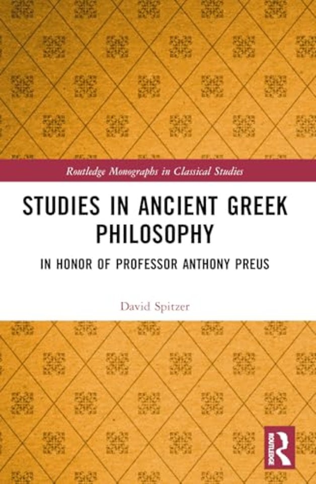 Studies in Ancient Greek Philosophy