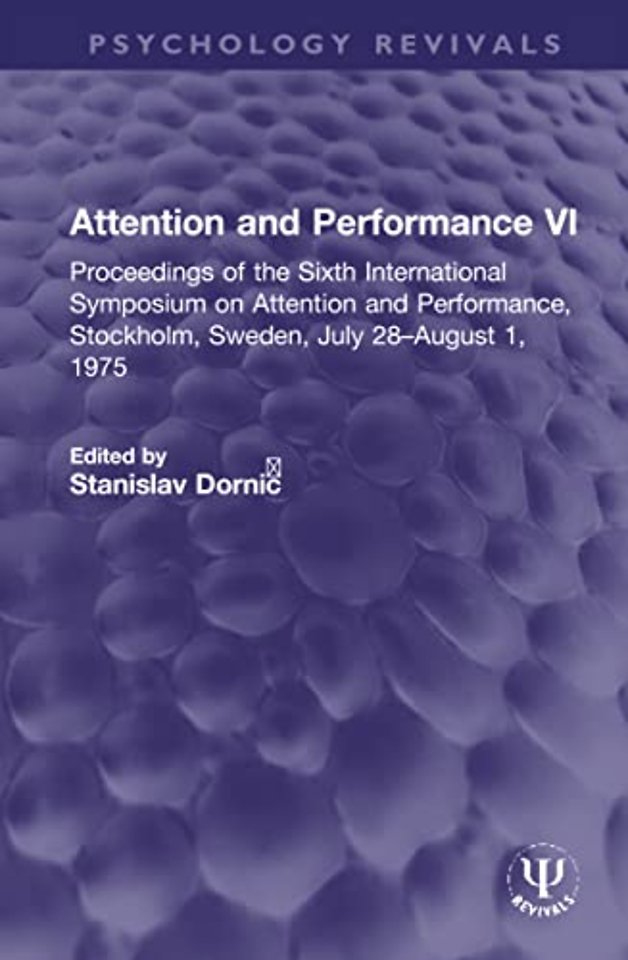 Attention and Performance VI