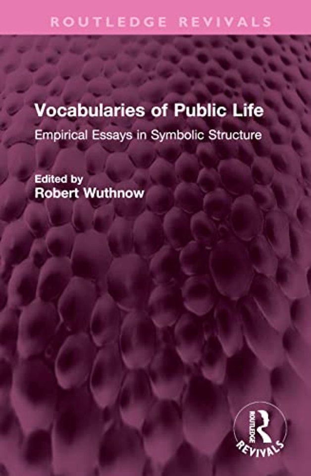 Vocabularies of Public Life