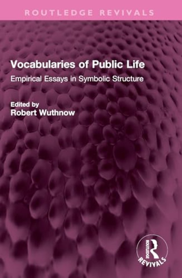 Vocabularies of Public Life