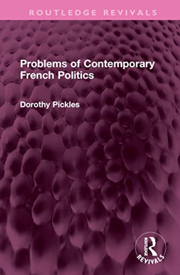 Problems of Contemporary French Politics