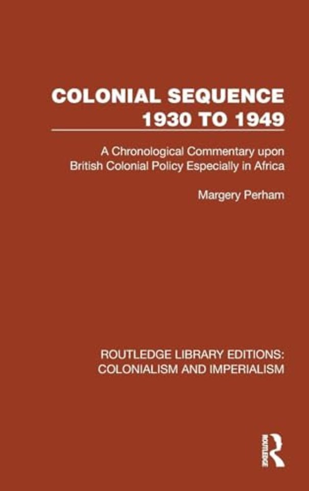 Colonial Sequence 1930 to 1949