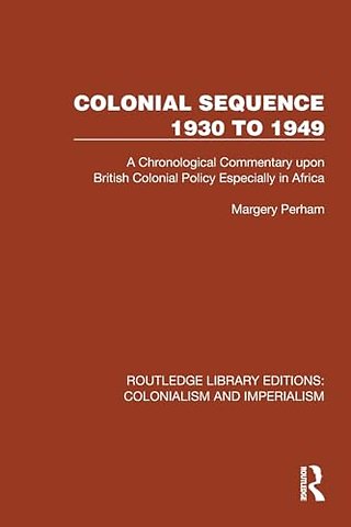 Colonial Sequence 1930 to 1949