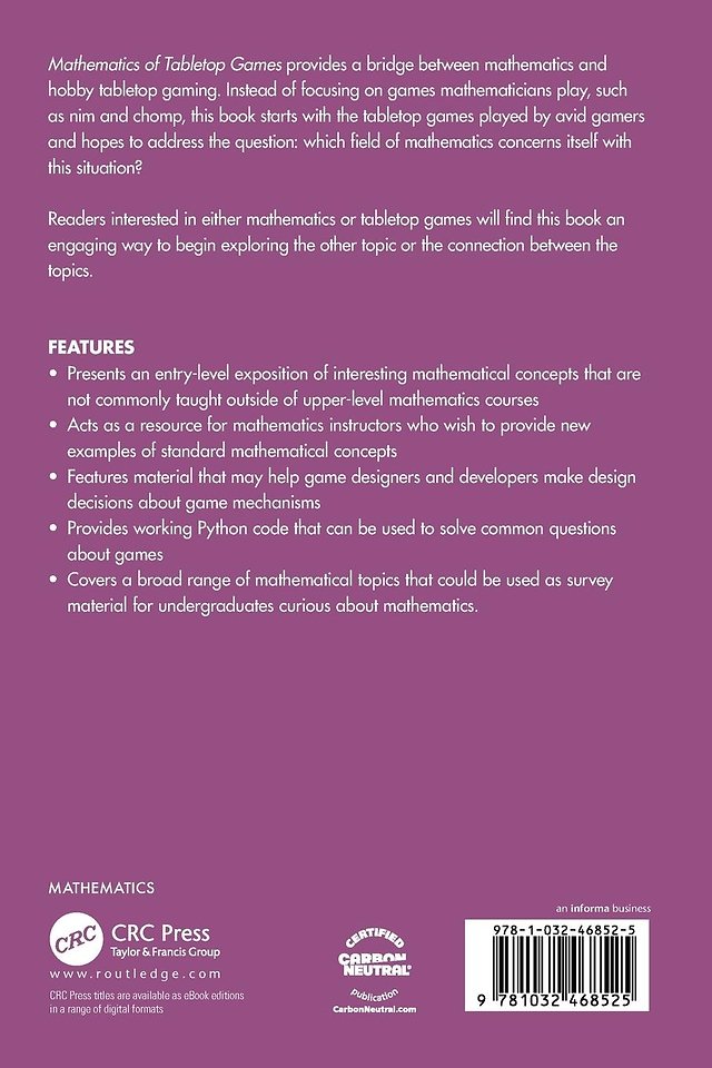 Mathematics of Tabletop Games