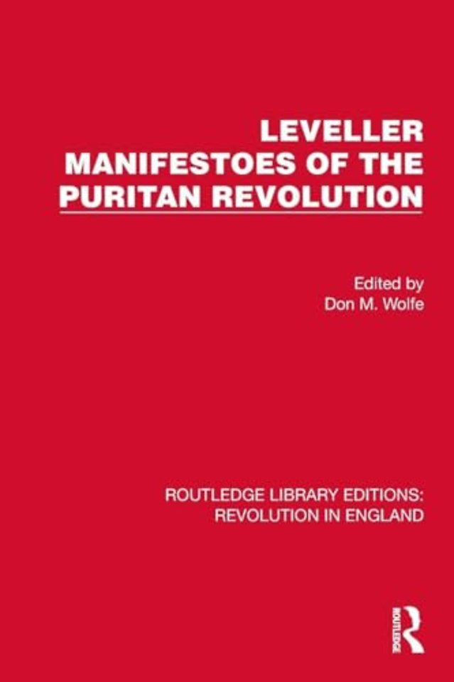 Leveller Manifestoes of the Puritan Revolution