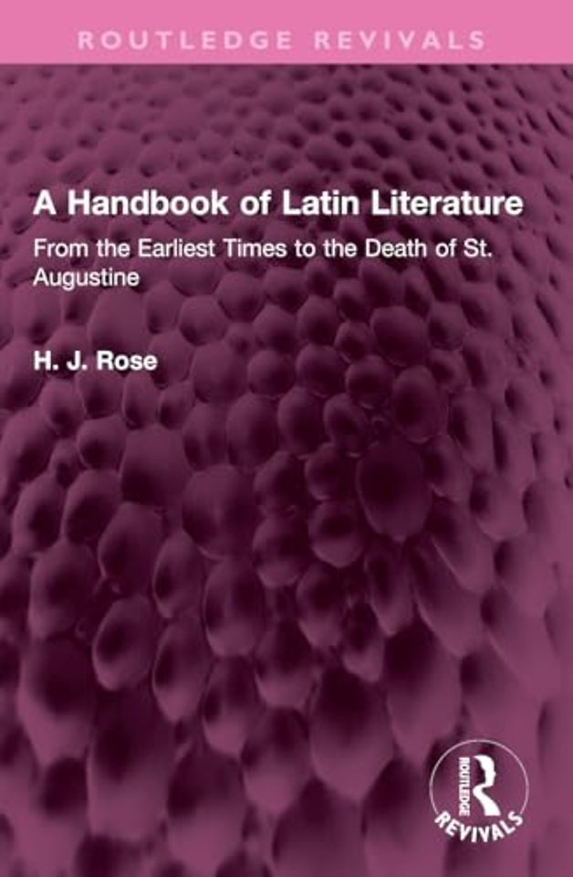 A Handbook of Latin Literature
