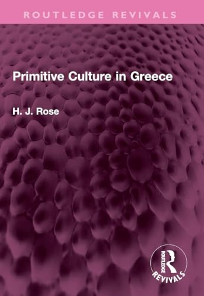 Primitive Culture in Greece