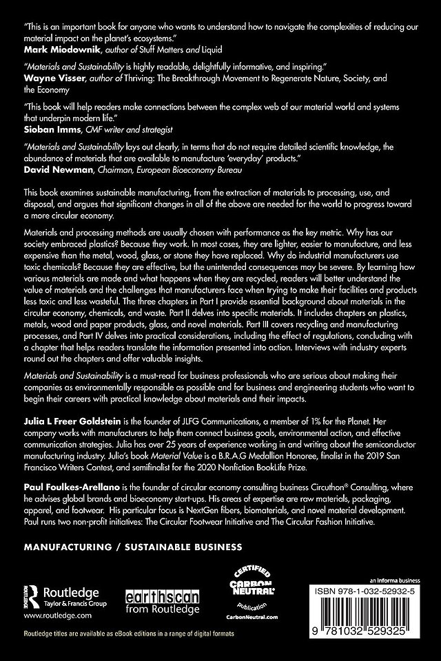 Materials and Sustainability