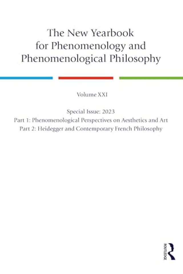 The New Yearbook for Phenomenology and Phenomenological Philosophy