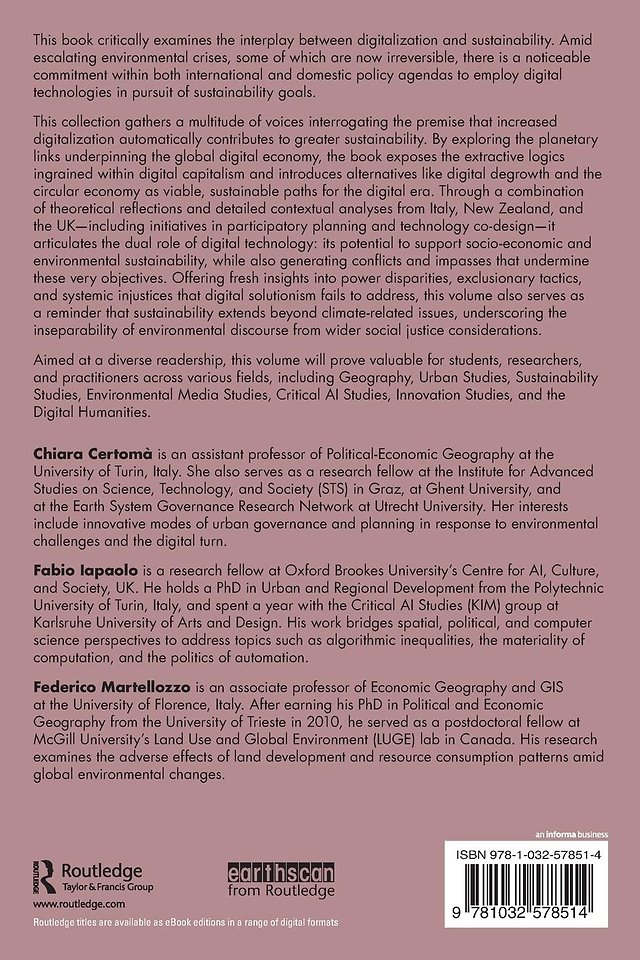 Digital Technologies for Sustainable Futures