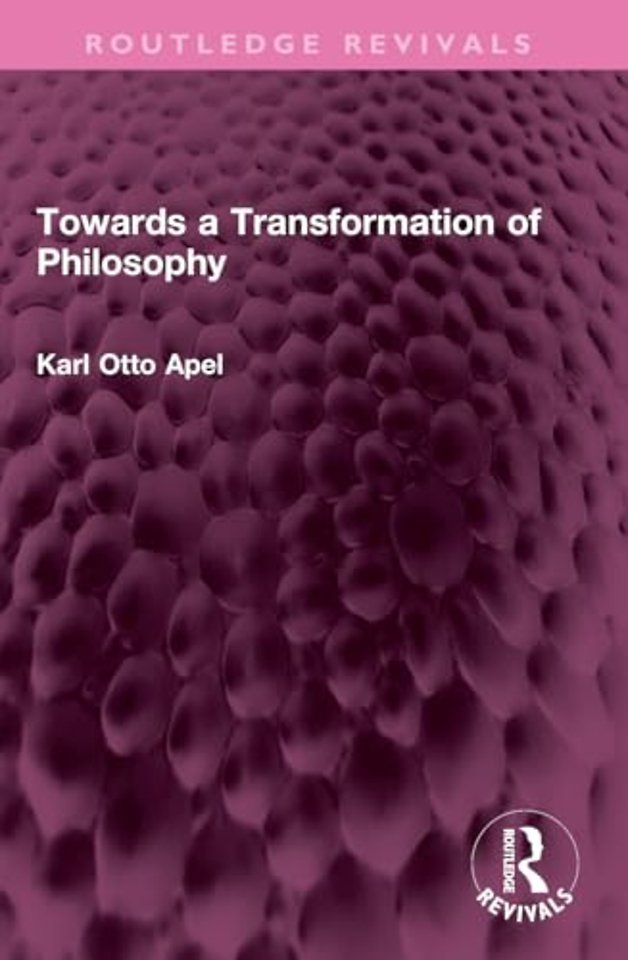 Towards a Transformation of Philosophy