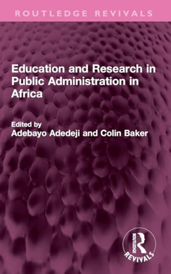 Education and Research in Public Administration in Africa