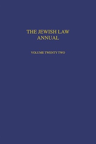 The Jewish Law Annual Volume 22