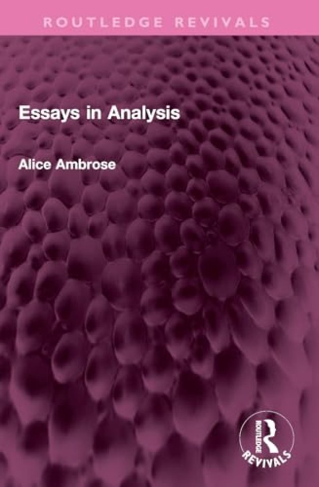 Essays in Analysis