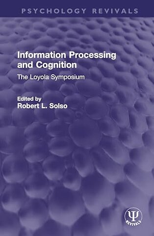 Information Processing and Cognition
