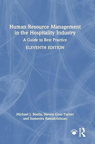 Human Resource Management in the Hospitality Industry