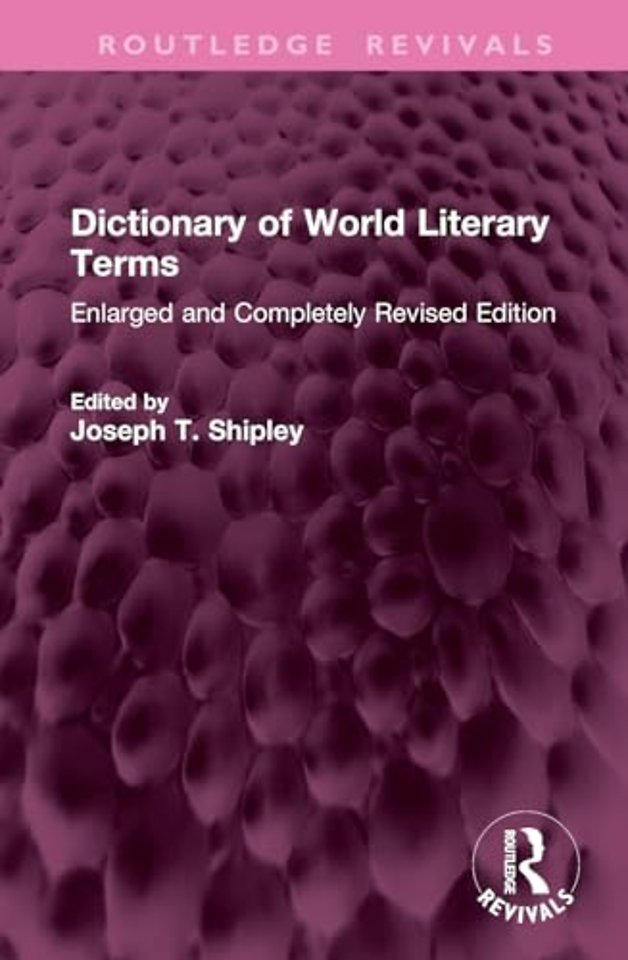 Dictionary of World Literary Terms