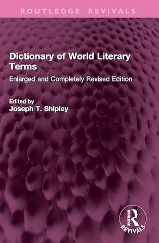 Dictionary of World Literary Terms