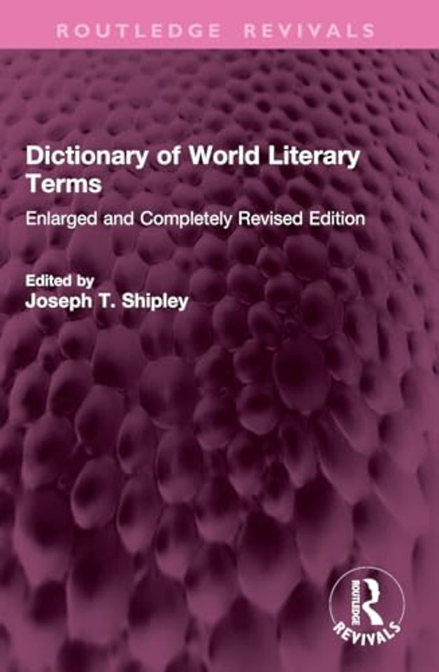 Dictionary of World Literary Terms