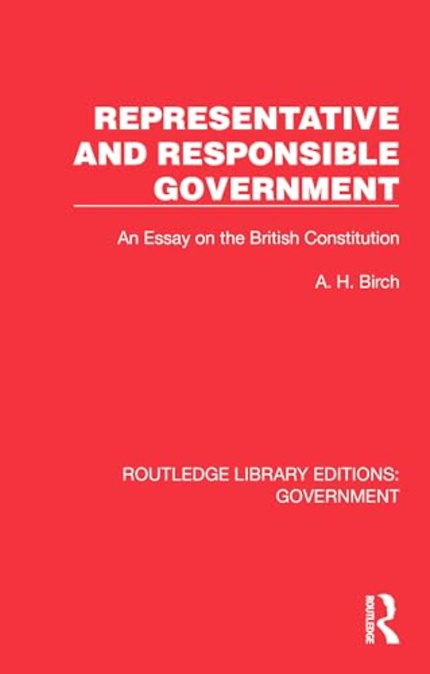 Representative and Responsible Government