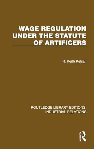 Wage Regulation under the Statute of Artificers
