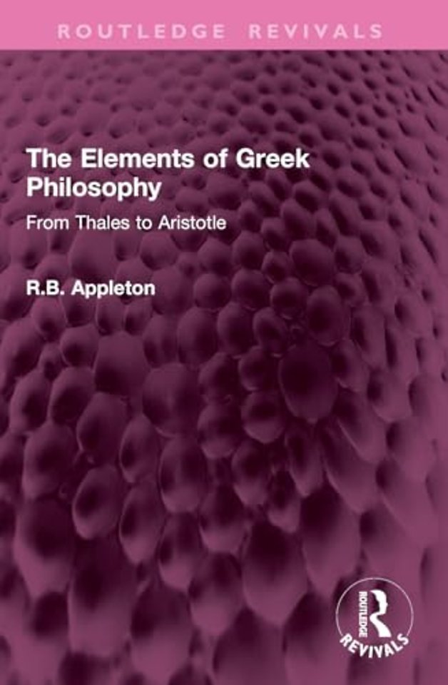 The Elements of Greek Philosophy