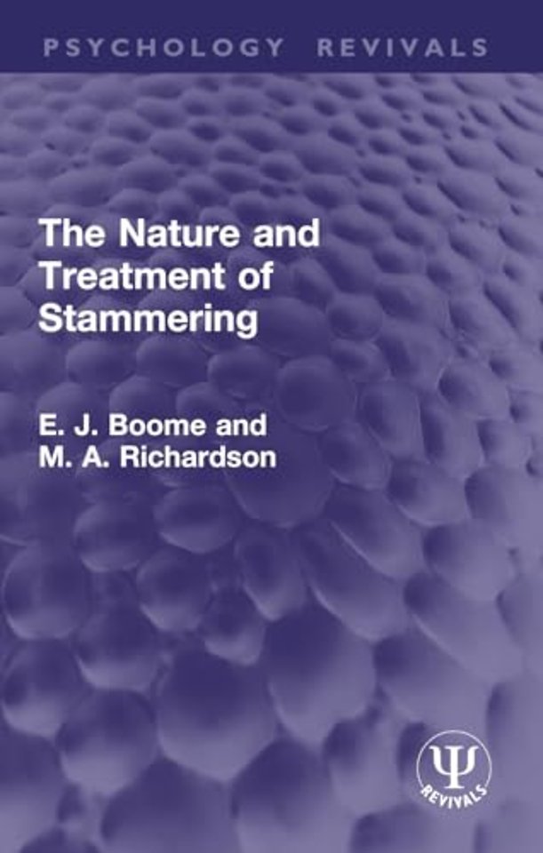 The Nature and Treatment of Stammering