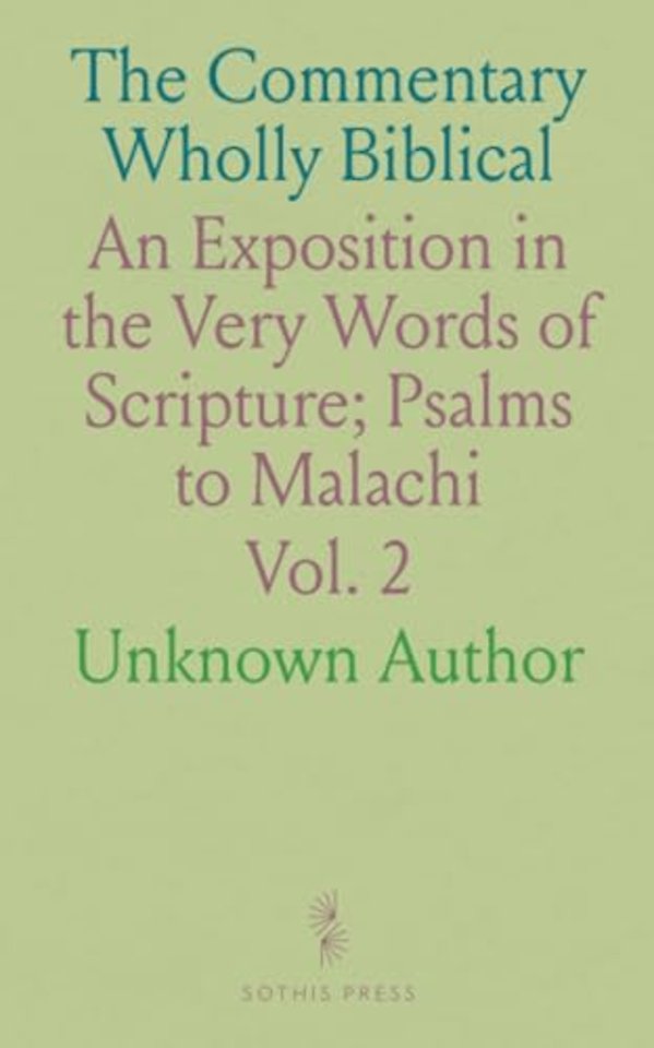 Commentary Wholly Biblical