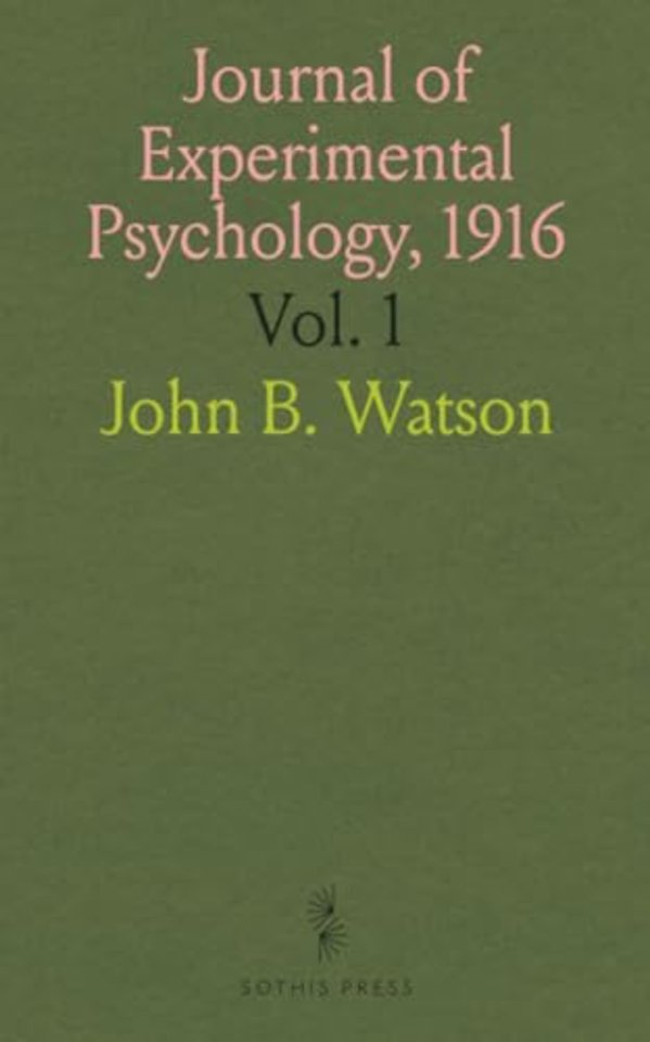 Journal of Experimental Psychology, 1916