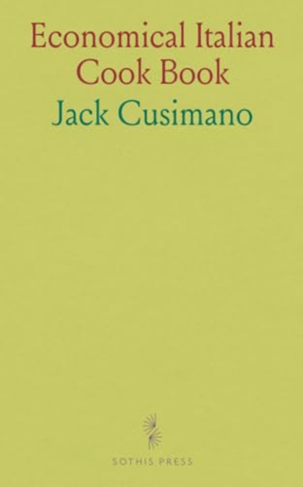 Economical Italian Cook Book