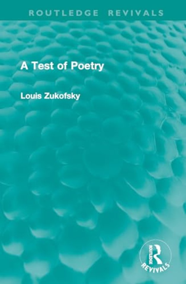 A Test of Poetry