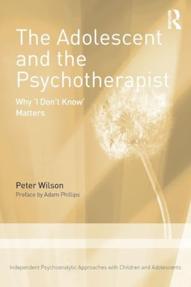 The Adolescent and the Psychotherapist