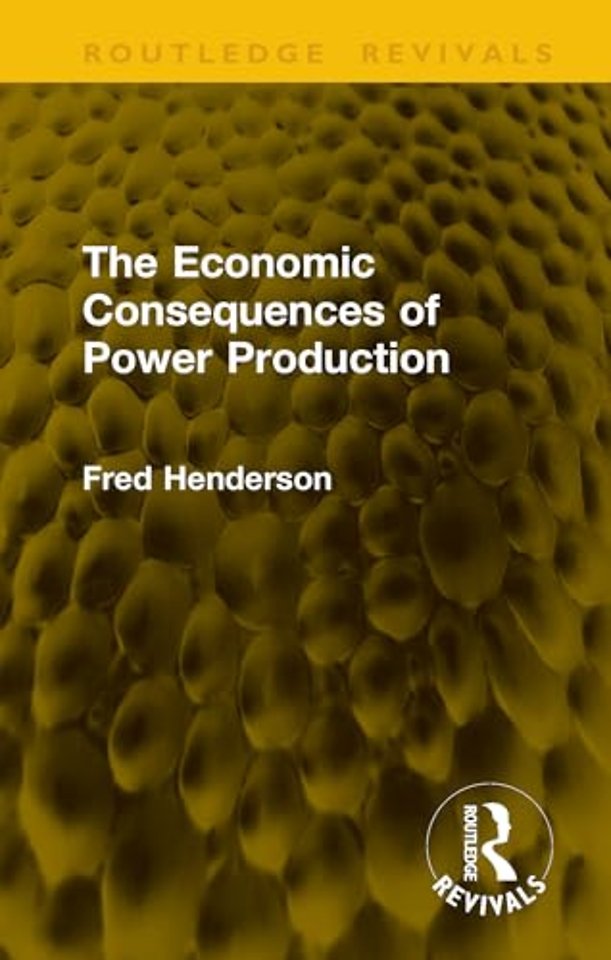 The Economic Consequences of Power Production