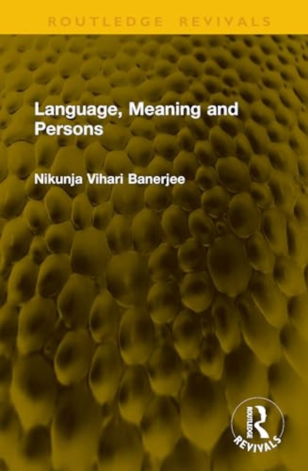 Language, Meaning and Persons