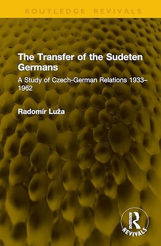 The Transfer of the Sudeten Germans
