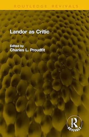 Landor as Critic