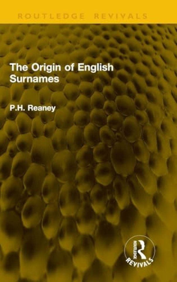 The Origin of English Surnames