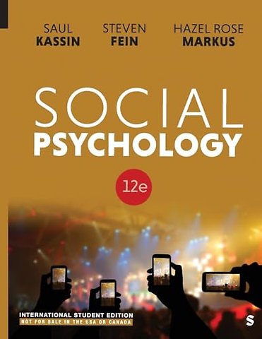 Social Psychology - International Student Edition