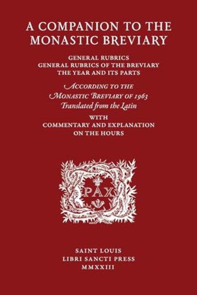 A Companion to the Monastic Breviary