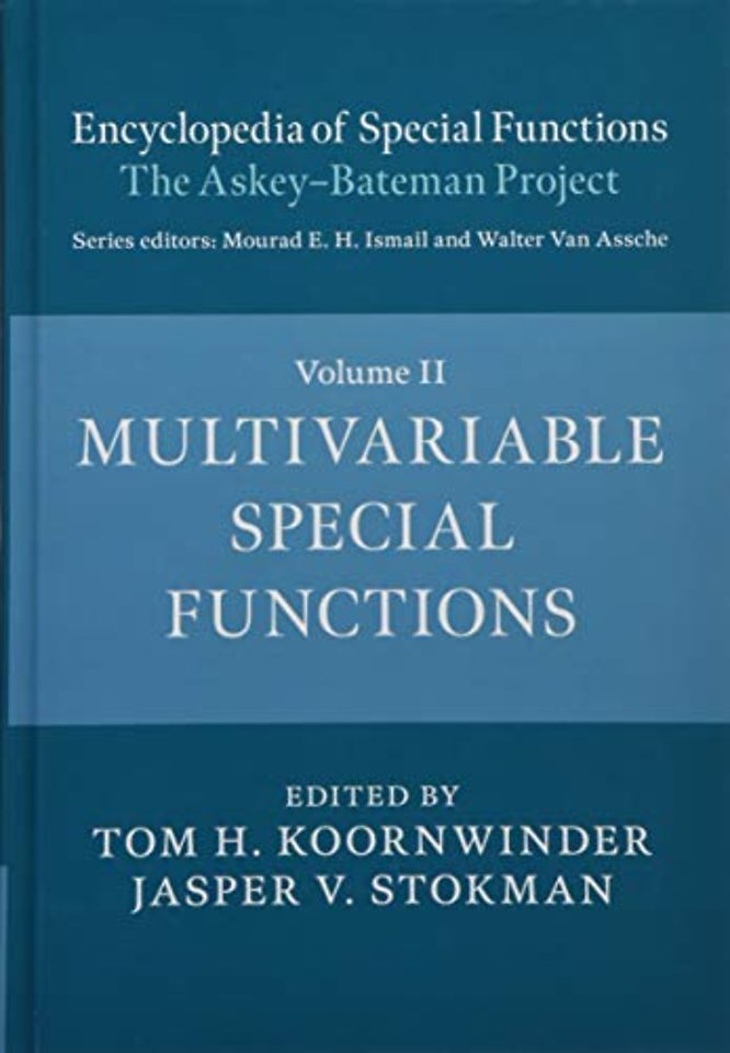 Encyclopedia of Special Functions: The Askey-Bateman Project