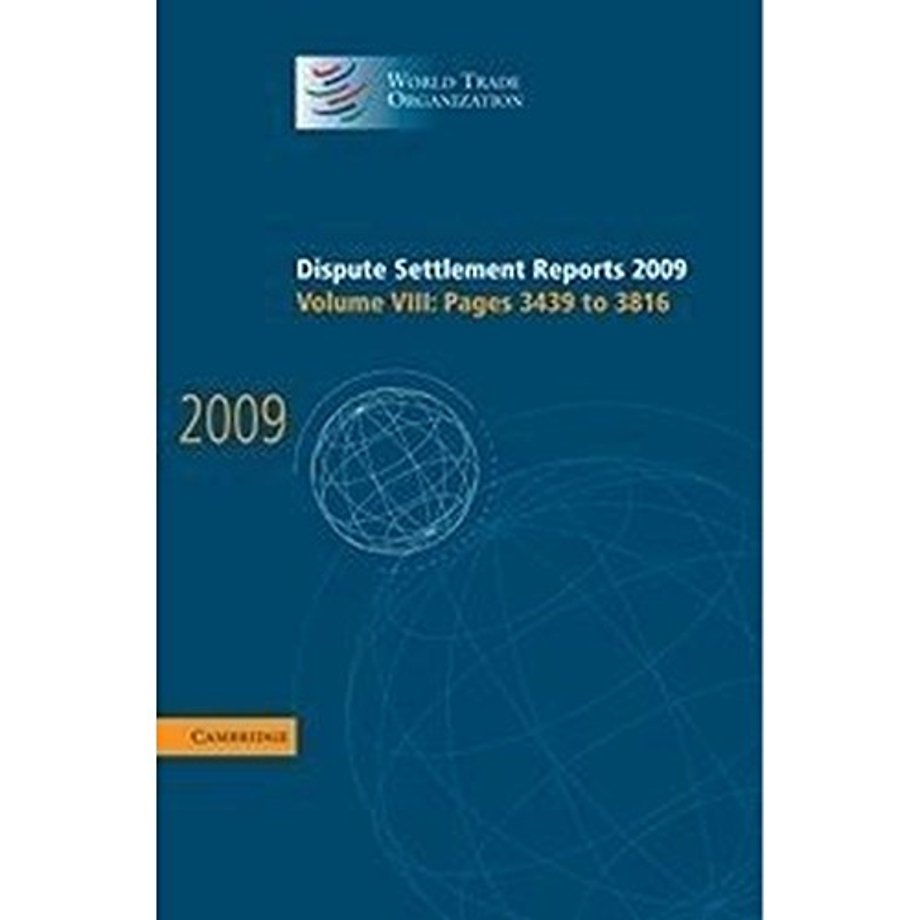 Dispute Settlement Reports 2009: Volume 8, Pages 3439-3816