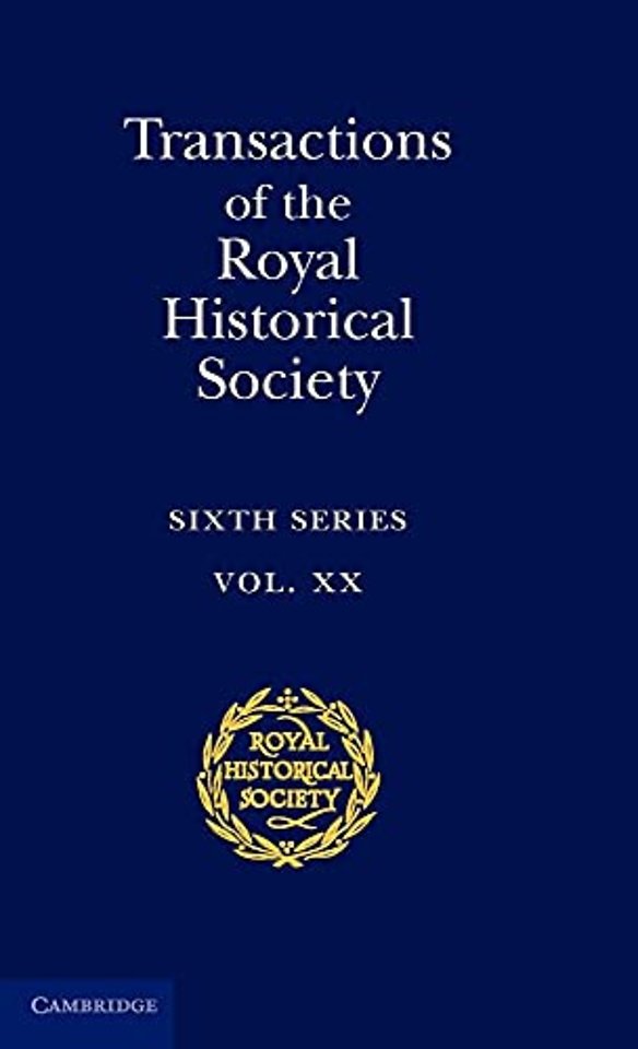 Transactions of the Royal Historical Society: Volume 20