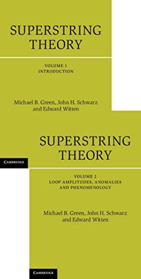 Superstring Theory 2 Volume Hardback Set