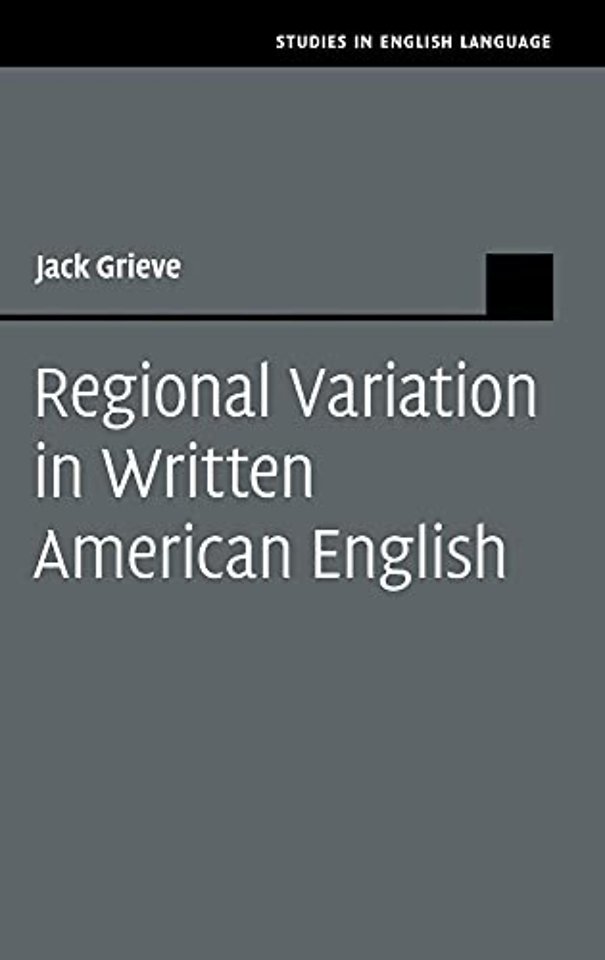 Regional Variation in Written American English