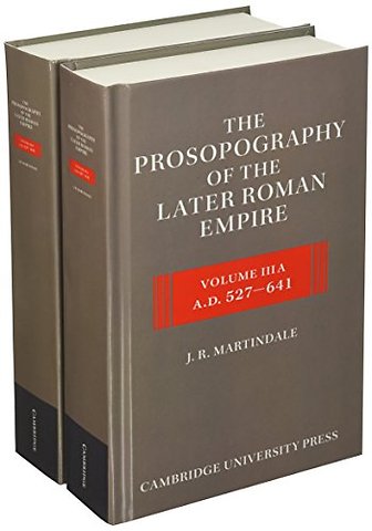 The Prosopography of the Later Roman Empire 2 Part Hardback Set