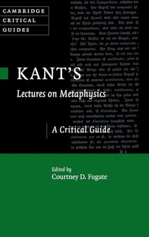 Kant's Lectures on Metaphysics