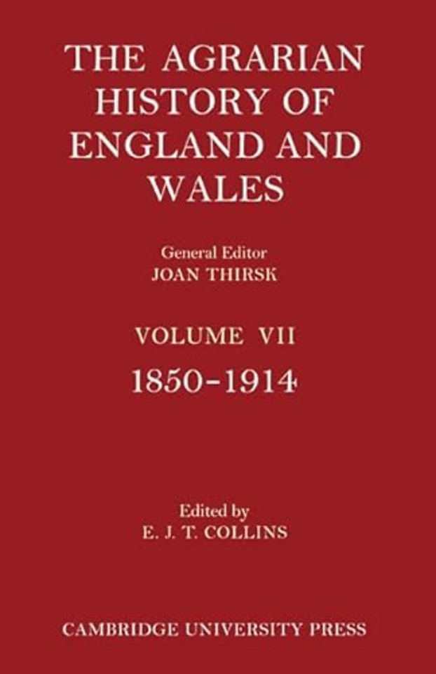 The Agrarian History of England and Wales 3 Part Set: Volume 7, 1850–1914