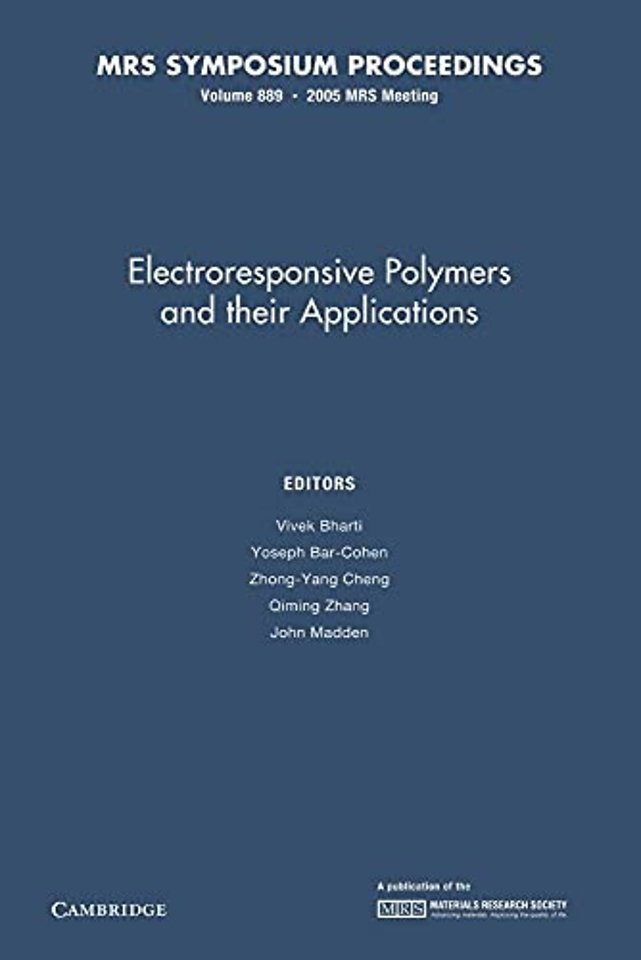 Electroresponsive Polymers and their Applications: Volume 889